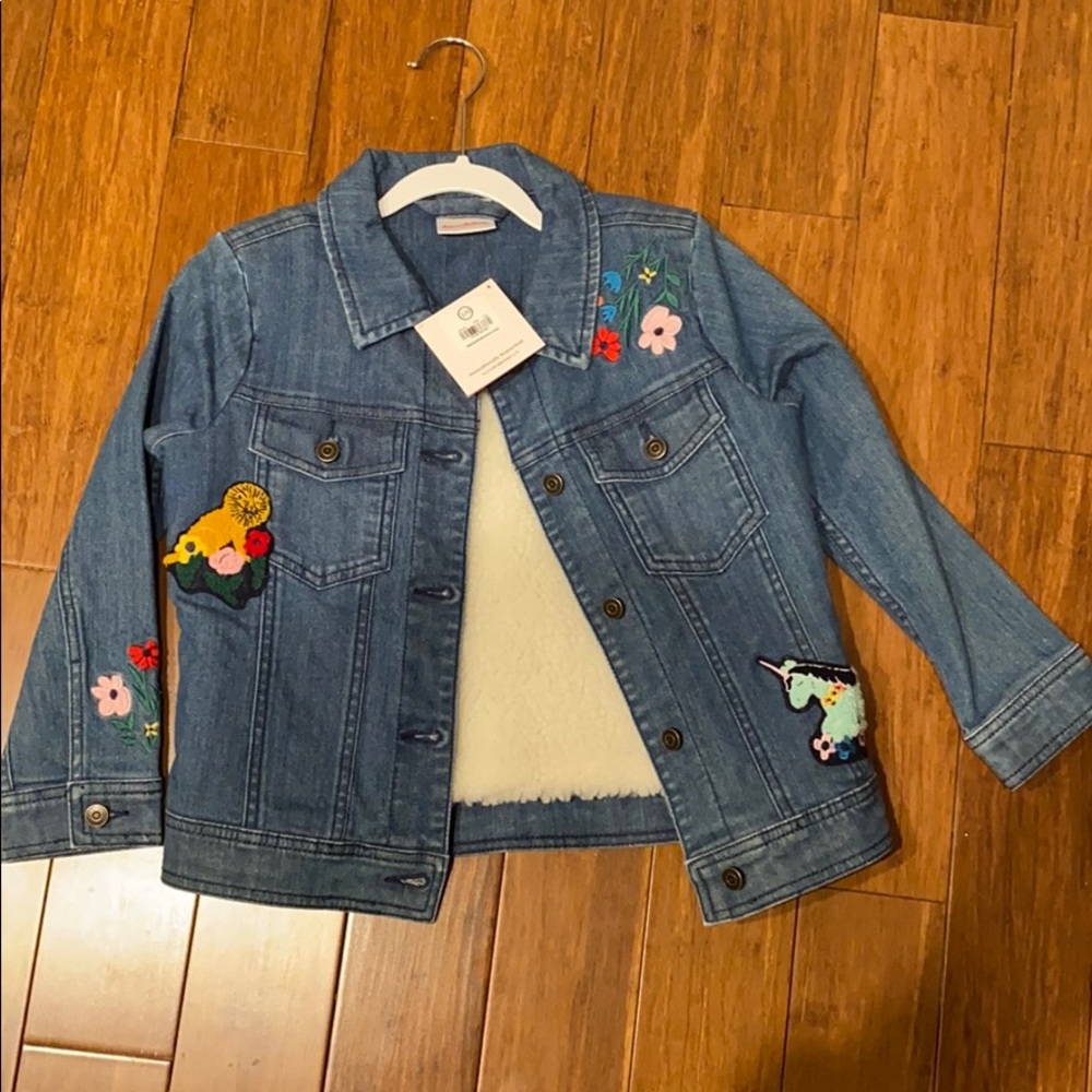 Hanna Andersson Fleece Lined Embroidered Jacket